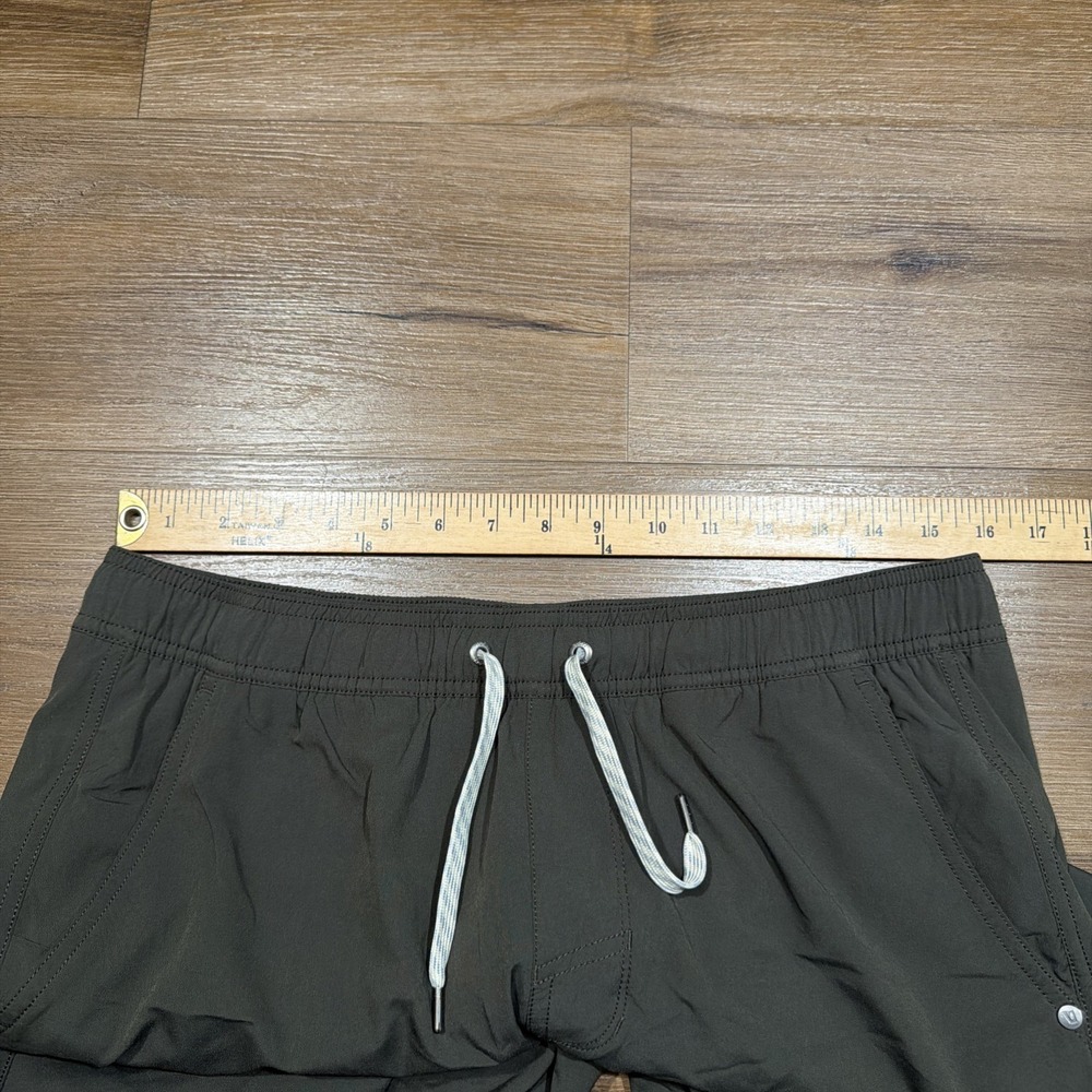 Vuori Mens LARGE Lined Kore Jogger Pants Grey Elastic Waist Drawstring V456 - Picture 7 of 12